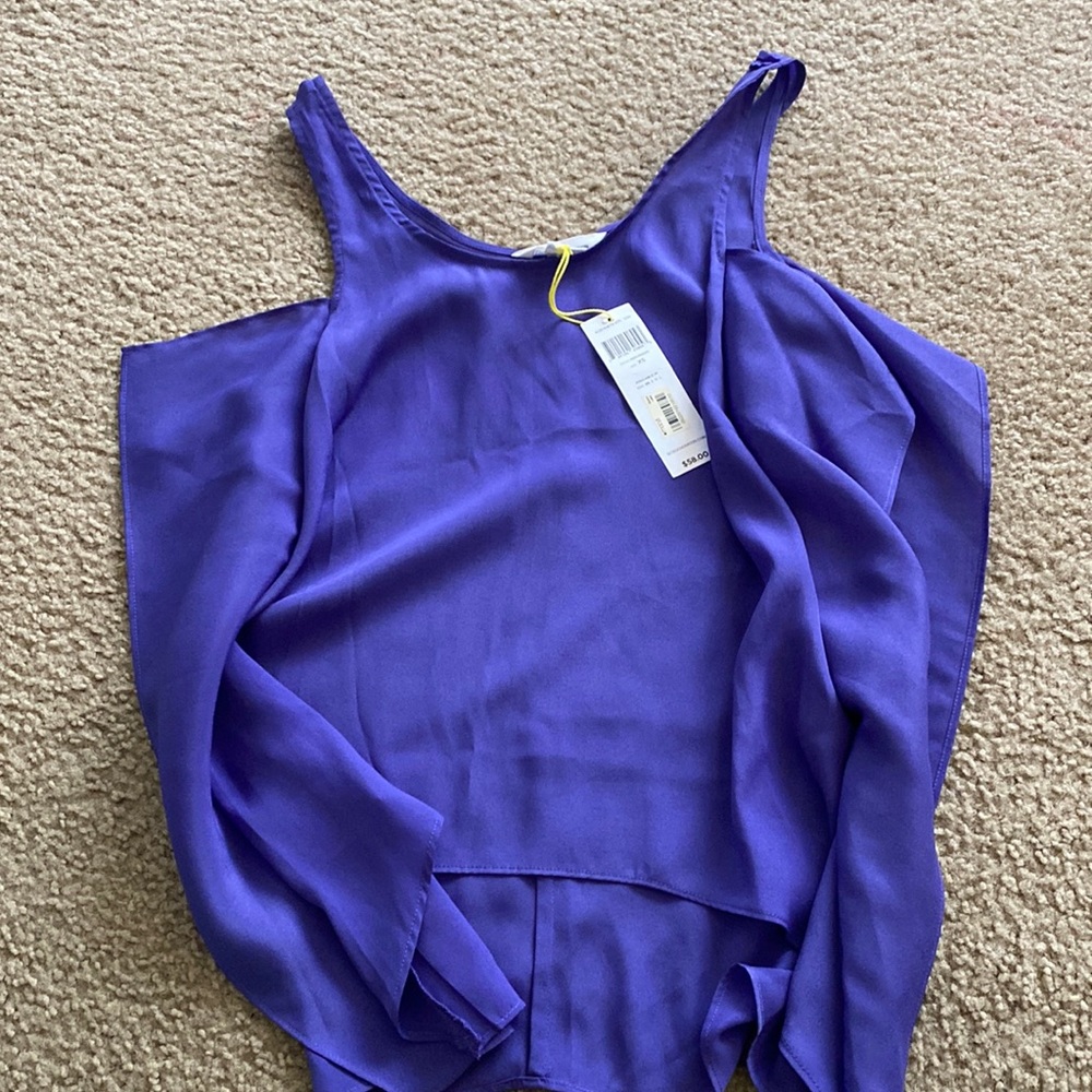 BCBG purple flow shirt TAG STILL ON